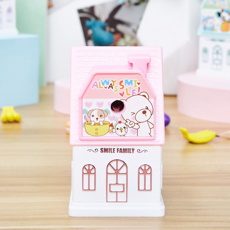 7901 Cute Pet Cottage Ořezávátko Módní Kreativní Zaostření Na Barevné Tužky Otočné