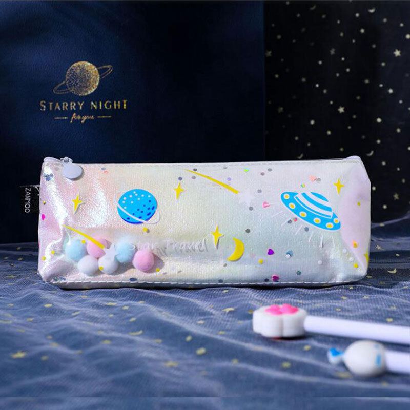 Creative Planet Quicksand Pencil Case Studentská Osobnost Taška Na Psací Potřeby Roztomilá Voděodolná Nádherná Krabička Na Laserová Tužka