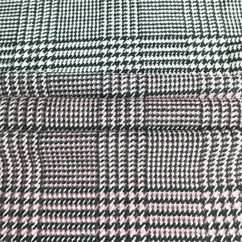 Nová Dámská Šála Cashmere Gradient Houndstooth S Akrylovým Střapcem S Límcem