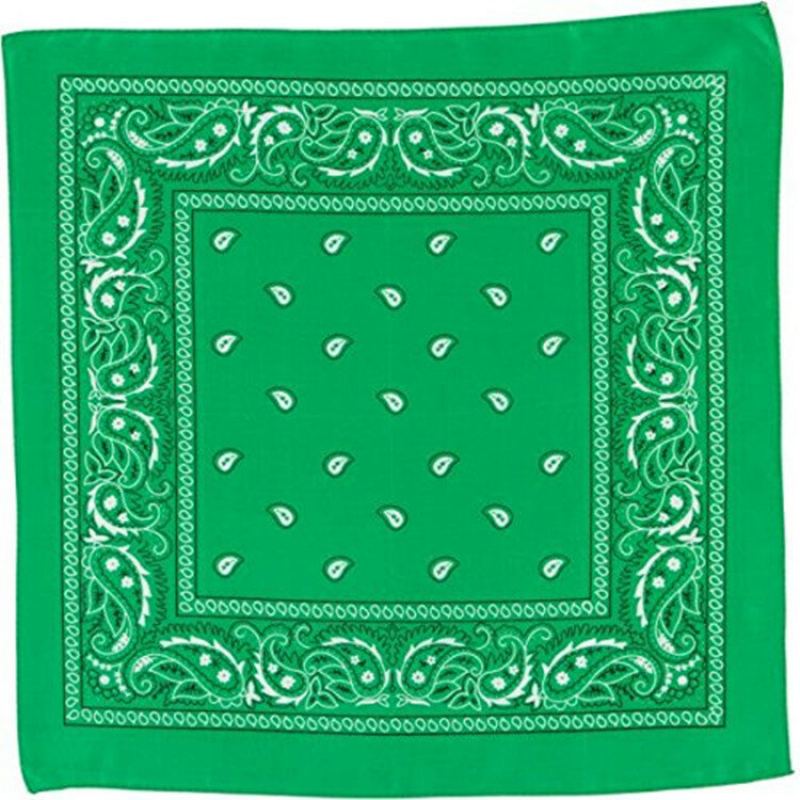 St. Patrick's Day Shamrock Šátek Bavlněný Zelený Vzor Turban Square